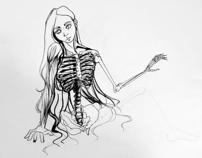 Pen Sketch - Bones